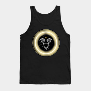 Neon Light Effect Capricorn Tank Top